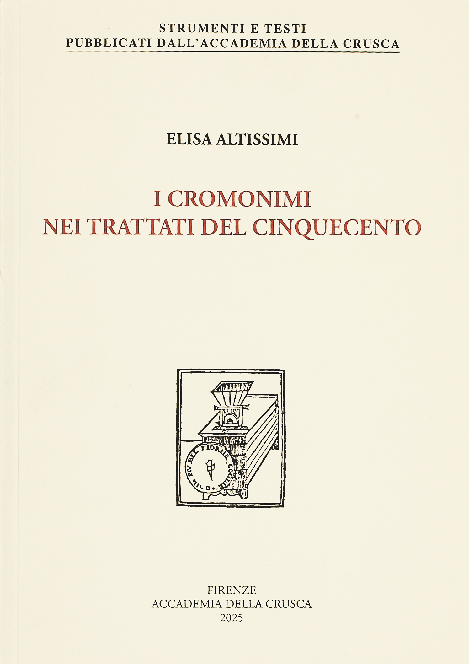I cromonimi nei trattati del Cinquecento